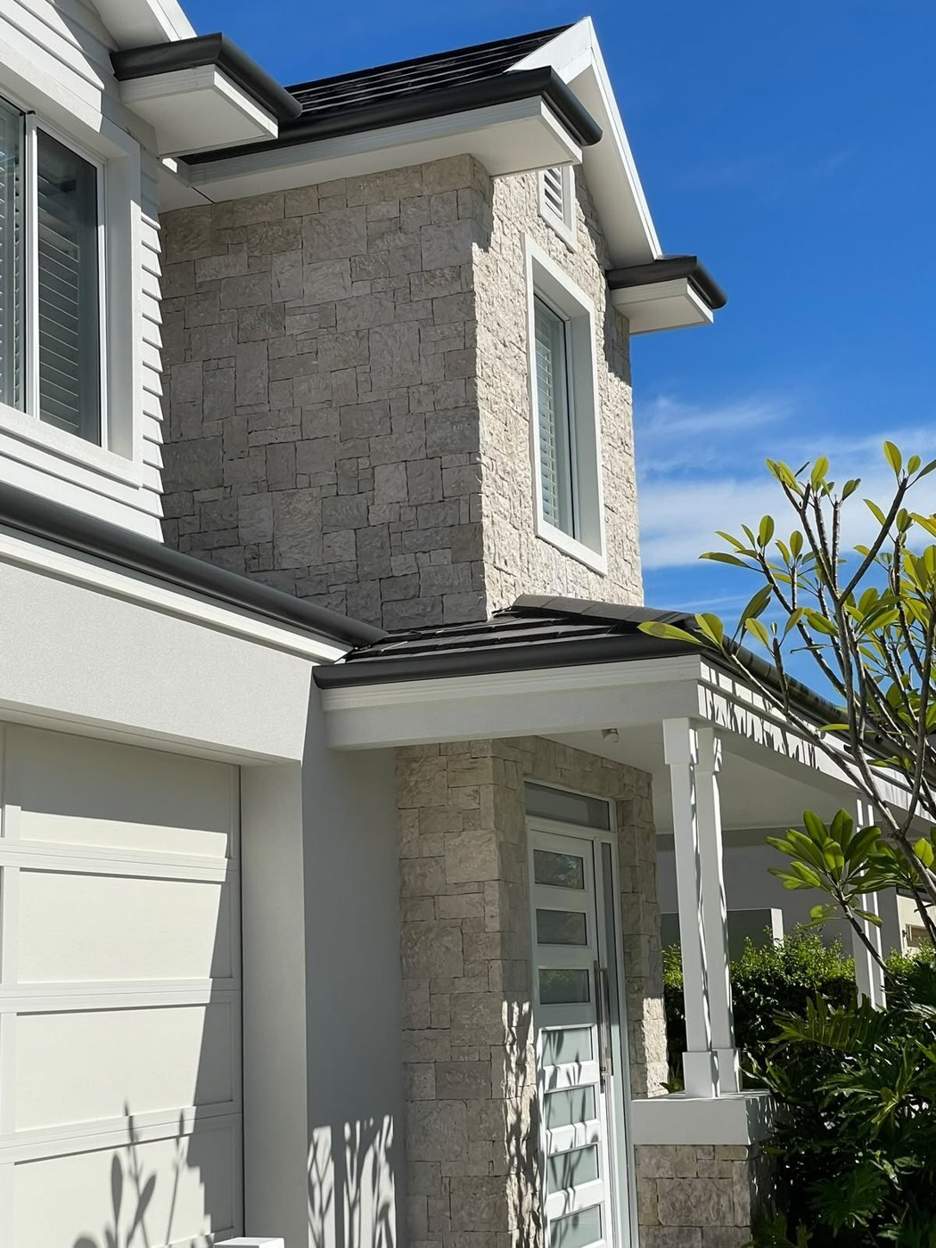 Stone Feature Facade — two-storey stone cladding to the front elevation, Perth, WA